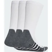 Adidas Performance Grip Climacool Cushioned Crew Socken, 3 Paar White / Dark Grey Heather / Black 40-42