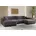Eckcouch U form Wohnzimmer Couch Large 342cm SIENA stoff Poso Dunkelgrau Dunkelgrau