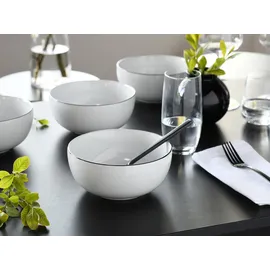CreaTable Allround Black Line Buddha Bowl 4-tlg. Weiß