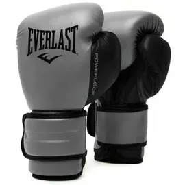 EVERLAST Fse Powerlock 2r Training Leder Künstliche Boxhandschuhe - Charcoal - 10 oz