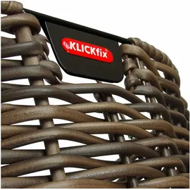 KLICKfix Fahrradkorb Structura oval schwarz