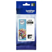 Brother Original LC424 Tintenpatrone, Schwarz, 5 Stück
