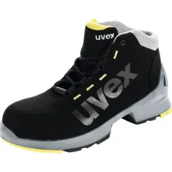 Uvex Schnürstiefel schwarz/gelb uvex 1, S2, EU-Schuhgröße: 39