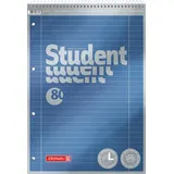 Brunnen Collegeblock Premium Student A4 liniert Blau