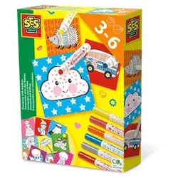 SES Creative Bastelset Stempeln mit Stiften 14896