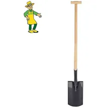 Grüner Jan Spaten Gärtnerspaten mit T-Stiel aus Buche