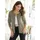 Sieh an! Strickjacke in Khaki 54