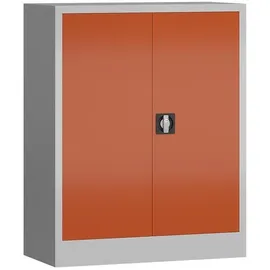 Classix Aktenschrank 80 x 38 x 100 cm rot/lichtgrau