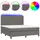 vidaXL Boxspringbett 180 x 200 cm Grau