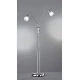 meineWunschleuchte Kleine Stehleuchte 125cm Silber