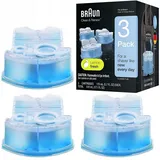 NEU Braun Reinigungskartuschen CCR3 3er Set Rasierer Clean Renew Ersatzpatronen
