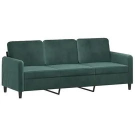 vidaXL 3-Sitzer-Sofa Dunkelgrün 180 cm Samt