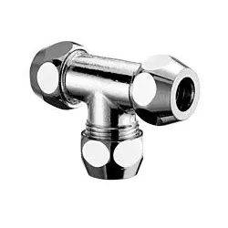 Schell T-Verschraubung 1/2 x 1/2 x 1/2, 12 mm, verchromt