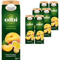 albi Saft Pfirsich Maracuja, je 1 Liter, 6 Stück