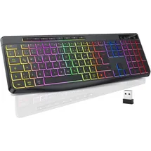TECURS Gaming-Tastatur Beleuchtet DE