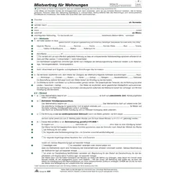 RNK Mietvertrag für Wohnungen  ausführlich A4