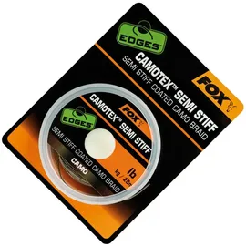 Fox Vorfachschnur, EdgesTM Camotex Semi Stiff Coated Camo 20 m