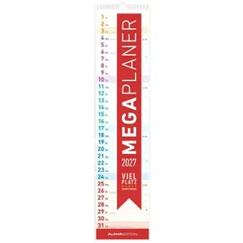 Neumann Megaplaner Wandkalender 2027 DIN A4 hoch