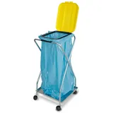 BRB-Lagertechnik BRB Müllsackständer mit Rollen, für 70-120L Säcke (gelb, einfach)
