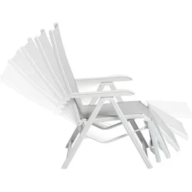 Kettler Basic Plus Relaxsessel 59 x 59 x 108 cm weiß/hellgrau