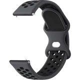 ZGCE 22mm Uhrenarmbänder 20mm Uhrenarmband für Herren Damen, Zweifarbiges Silikon Armband Atmungsaktives Wasserdichtes Sport Ersatzarmband, Schnellverschluss Armbänder für Smartwatch