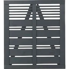 Plus Gartentor 100 x 110 cm Schwarz