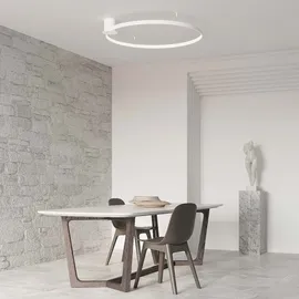 Sollux Lighting Design Deckenlampe Deckenleuchte LED Ring weiß Esszimmerleuchte Wohnzimmerlampe