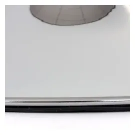 Mendler 2er-Set Fußteller Fußplatte Fuß für Barhocker Barstuhl Drehstuhl Esszimmerstuhl, chrom ~ Ø 41cm