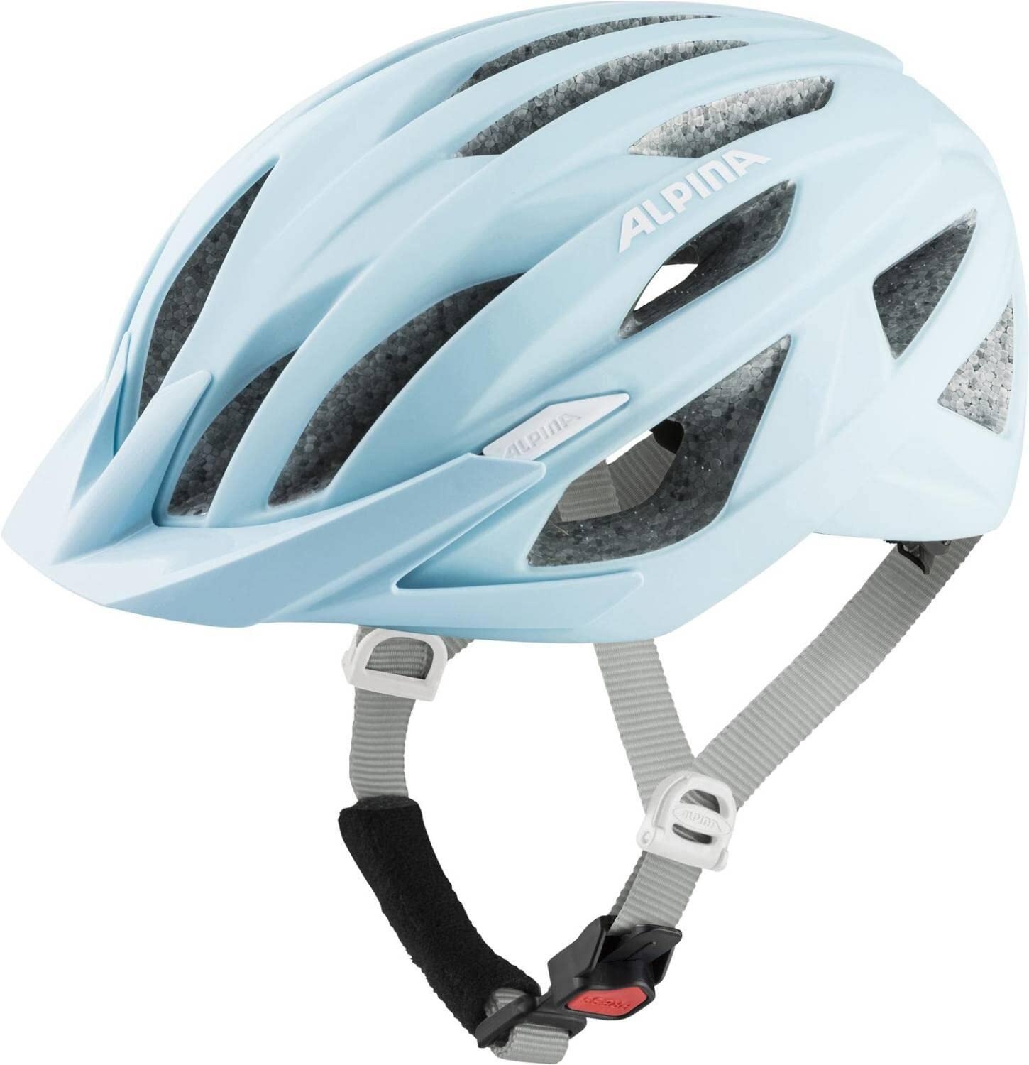ALPINA PARANA - Leichter, Individuell Anpassbarer Touren Fahrradhelm Mit Fliegennetz Für Erwachsene, pastel blue matt, 55-59 cm