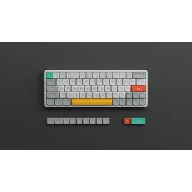 nuphy Air60 V2 kabellose Mini-Tastatur mit Beleuchtung,Unterstützung QMK/VIA Kompatibel mit Windows/Mac OS/Linux für Bluetooth 5.1/2.4GHz/(USB-C)-White Gateron Brown Switch