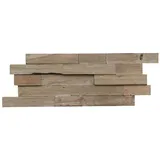 Indo Wandverblender TEAK«, grau, geölt, Holz, Stärke: 20 mm