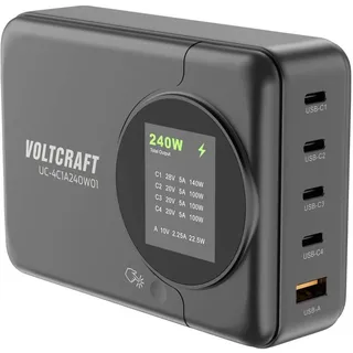 VOLTCRAFT UC-4C1A240W01 USB Ladegerät Schwarz Innenbereich (VC-16871780)