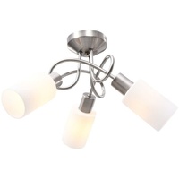 VidaXL Deckenleuchte mit Keramik-Lampenschirmen für 3 E14 Glühlampen