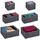 Relaxdays Aufbewahrungsbox Schubladen Organizer 6-tlg. grau