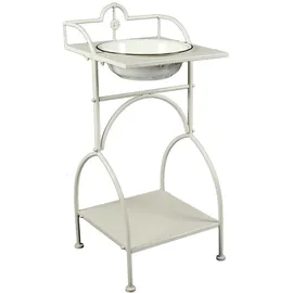 Ambiente Haus Waschschüssel mit Stand - eckig Beige