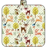 DOTBUY-SHOP Picknickdecke Wasserdicht, Campingdecke Kinder Stranddecke Maschinenwaschbar Faltbar Picknickmatte, für Outdoor Garten,Strand, Campen, Wandern und Ausflüge (200x200cm,Tiere)