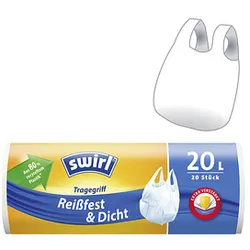 swirl® Müllbeutel Reißfest & Dicht 2282 20,0 l weiß, 20 St.