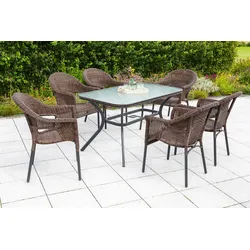 Garten-Essgruppe MERXX "Ravenna", braun, Sitzmöbel-Sets