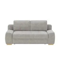 bobb Schlafsofa mit pflegeleichtem Bezugsstoff  Eleny , grau , Maße (cm): B: 210 H: 96 T: 108