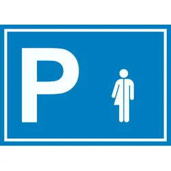 HB-Druck Transgender Parkplatz Schild waagerecht A1 (594x841mm)