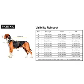 Paikka Visibility Raincoat Lite Hunderegenmantel 60 cm Braun