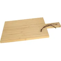 expo-bˆrse gmbh Bambus Schneidebrett 47 x 25 cm Holzbrett Servierbrett mit Griff