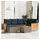 vidaXL Gartensofa-Set 7-tlg. grau