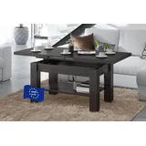 designimpex Astoria Couchtisch ausziehbar höhenverstellbar 110/150cm in Walnuss Wenge modern Ablage Wohnzimmertisch Esstisch Beistelltisch Sofatisch Couch Tisch Living Room Table Wohnzimmer