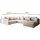GRAINGOLD Ecksofa U- Ardi Bis - Ecksofa mit Schlaffunktion, Bettkasten - Wohnlandschaft, Wohnzimmer Sofa - Eckcouch Grau (Monolith 84) - Grau