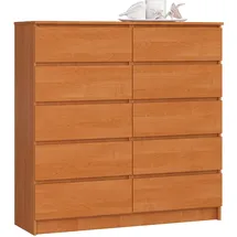 Akord Kommode K120 120 x 121 x 40 cm Erle / Braun