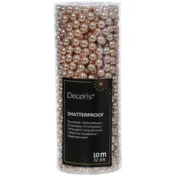 10m Perlenkette 8mm Perlenband Perlengirlande Weihnachtsbaumdeko Hochzeit rosa