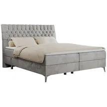 MKS Boxbett, MILEN 160/200 Hellgrau Velvet - H3