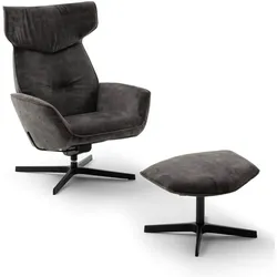 Sessel Raumfreunde Helge | mit Stoffbezug Mit Hocker