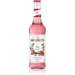 Monin Le Sirop Rose Sirup zur Zubereitung von Getränken Geschmack Rose 700 ml